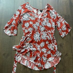 Who What Wear Floral Romper